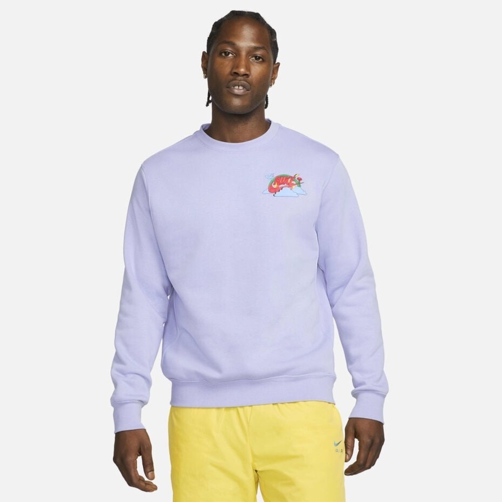 Nike Men's Lavender Crewneck Sweater